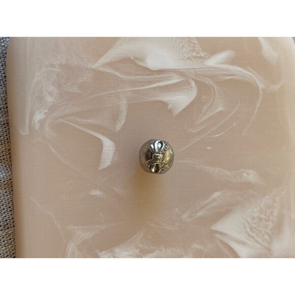 Pandora Dainty Bow Clip Charm Sterling 925 With Rhinestone Accent Retired Rare - Picture 2 of 8